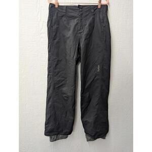 Burton Snowboarding Ski Pants Black Zip Ankle Insulation Pockets Women's Medium